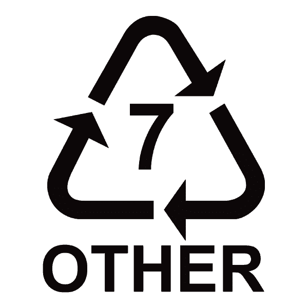 Simbolo del riciclaggio - Polietilene tereftalato